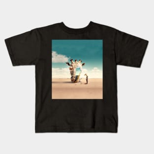 The Giraffe No. 1: A Symbol of Beauty, Grace, and Spiritual Connection on a Dark Background Kids T-Shirt